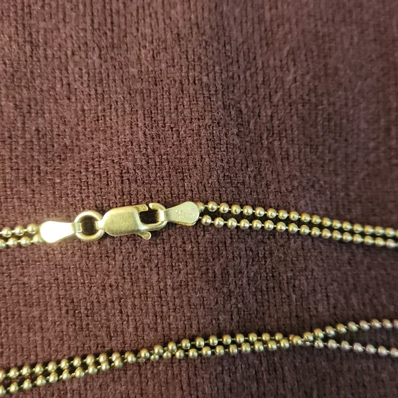 .92 Italian Double strand Silver Necklace - Picture 4 of 4